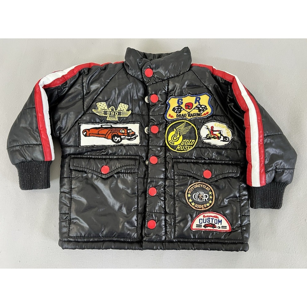 Vintage Gold Rush‎ Jacket 12-18 Months Toddler Black  Y2K